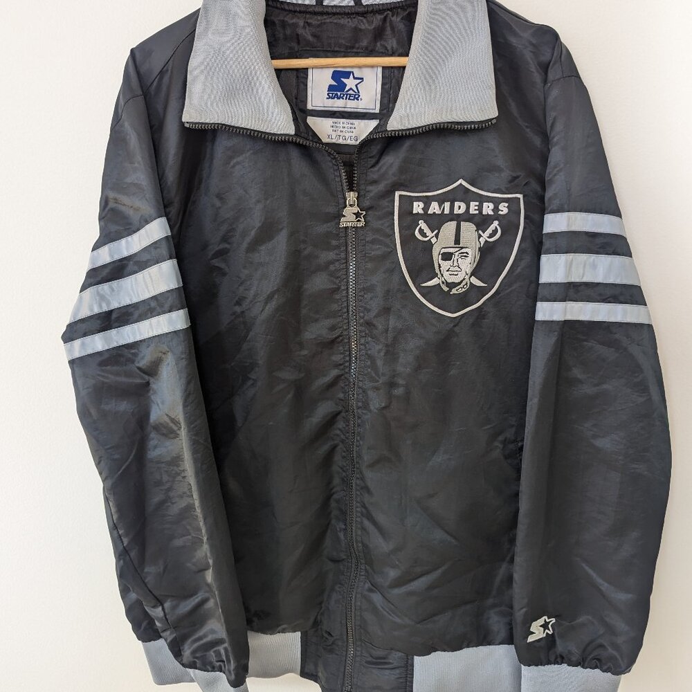 Men's Las Vegas Raiders Starter Full-Snap Varsity Jacket